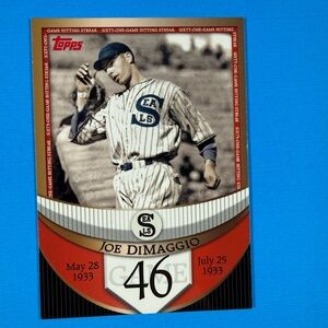 2007 Topps #JDSF46 Joe DiMaggio Joe DiMaggio: The Streak Before the Streak